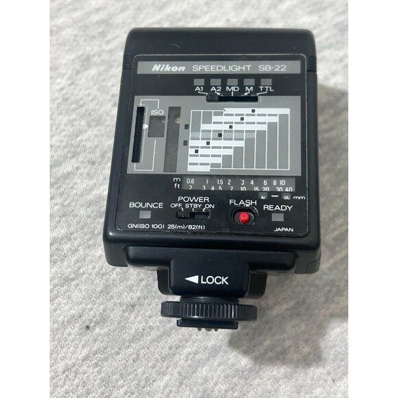 Nikon SB-22 Aurofocus Speedlight Shoe Mount Camera Flash Manual Works - Picture 1 of 5